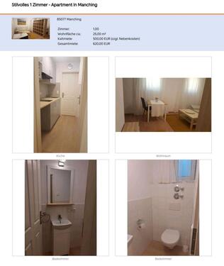 Foto - Etagenwohnung in Manching zur Miete