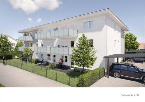 Foto - Neubau Erstbezug 2-Zimmer, 2. OG, Aufzug, Balkon, EBK, WP mit PV-Anl., FBH, Lüftungsanlage, Carport