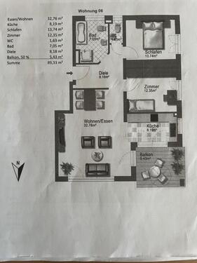 Foto - Eigentums Wohnung z. Verkauf - 370.000,00&nbsp;EUR Kaufpreis, ca.&nbsp; 90,00&nbsp;m&sup2;