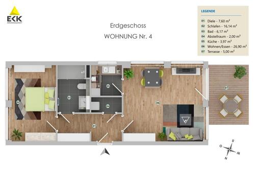 Foto - Etagenwohnung in Bonn zur Miete