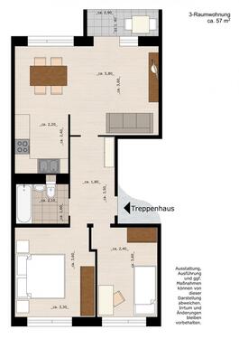 Foto - 3 Zimmer Etagenwohnung in Dessau-Roßlau