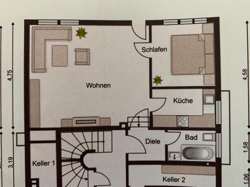 Foto - Helle Souterrain Wohnung Jülich (Stadt)