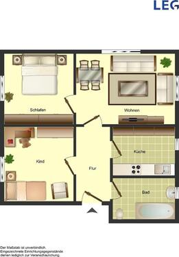 Foto - 3 Zimmer Etagenwohnung zur Miete in Schieder-Schwalenberg