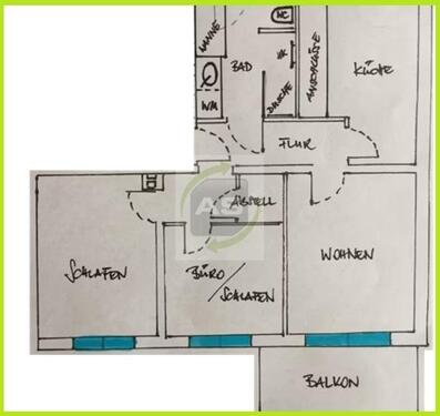 Foto - 3 Zimmer Etagenwohnung zur Miete in Meerane