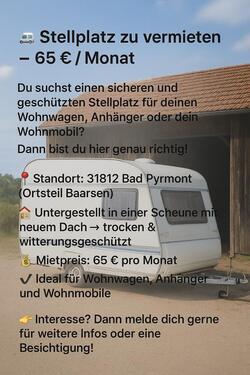 Foto - Winterstellplatz Stellplatz in Scheune – Wohnwagen Wohnmobil