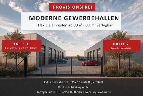 Foto - Moderne GewerbehallenLagerhallen TOP Lage A3 - flexibel 90-800m2