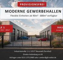 Moderne GewerbehallenLagerhallen TOP Lage A3 - flexibel 90-800m2 - Neustadt (Wied) Hombach
