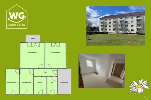 Foto - 4 Zimmer frisch saniert - 440,00 EUR Kaltmiete, ca.  68,00 m²