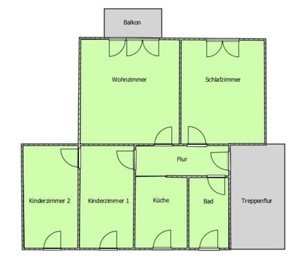 Foto - 4 Zimmer Etagenwohnung zur Miete in Calau