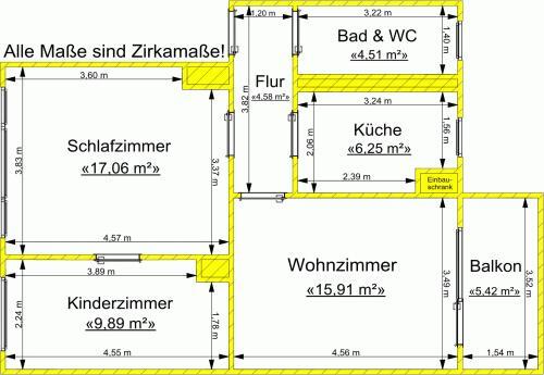 Foto - Etagenwohnung zur Miete in Gera
