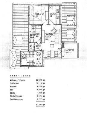 Foto - Helle 2-Zi. DG-Whg., 51 m², Balkon Krumbach ab 01.05.