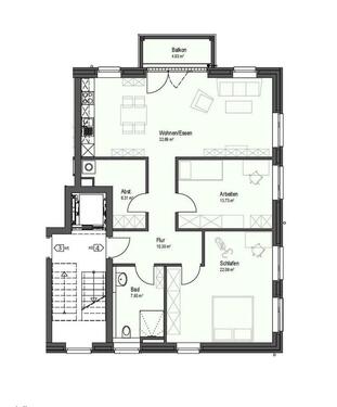 Foto - Erdgeschoßwohnung in Handewitt zur Miete