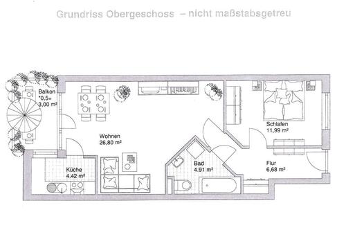 Foto - Sehr schöne 2 Zimmer Wohnung mit Balkon im Süden von Weilheim