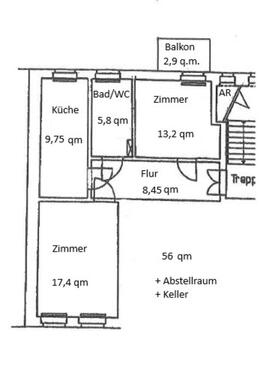 Foto - Gemütliche 2-Raum-Wohnung mit Balkon in Möckern