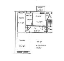Gemütliche 2-Raum-Wohnung mit Balkon in Möckern - Leipzig Nordwest