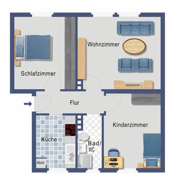 Foto - 3 Zimmer Etagenwohnung in Moringen