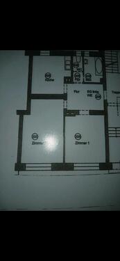 Foto - Mietwohnung 2 Zimmer, Küche, Diele Bad und ein Balkon.