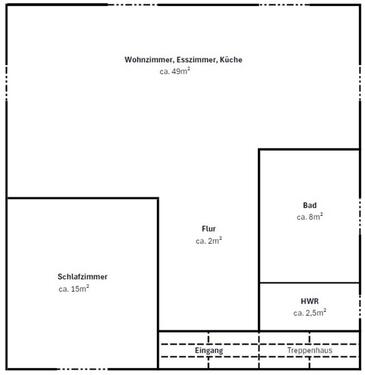 Foto - 2 Zimmer Dachgeschoßwohnung in Wardenburg