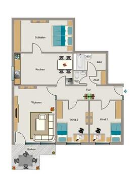 Foto - 4 Zimmer Etagenwohnung zur Miete in Oer-Erkenschwick