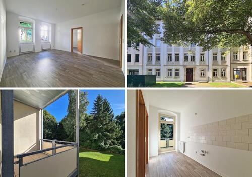 Foto - renovierte Altbauwohnung mit großzügigen Balkon im bequemen EG