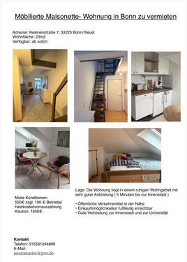 Foto - Möbilierte Maisionettewohnung sehr zentral