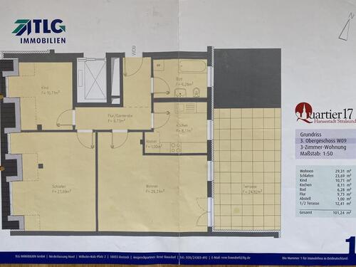 Foto - 3 Zimmer Etagenwohnung in Stralsund