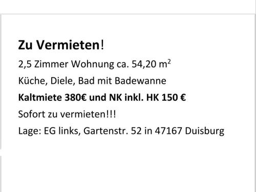 Foto - 2,5 Zimmer Wohnung Duisburg Neumühl