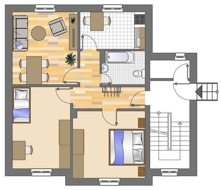 Foto - 3 Zimmer Erdgeschoßwohnung in Nachrodt-Wiblingwerde