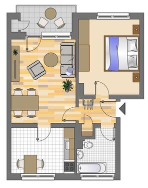 Foto - 2 Zimmer Etagenwohnung zur Miete in Herne