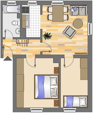 Foto - 3 Zimmer Erdgeschoßwohnung zur Miete in Dortmund