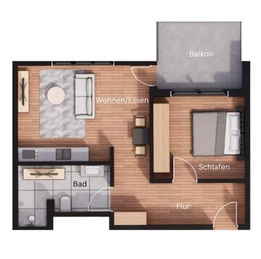 Foto - Etagenwohnung in Köln zur Miete