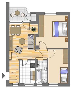 Foto - 3 Zimmer Erdgeschoßwohnung zur Miete in Siegen