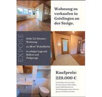 Helle 3,5 Zimmerwohnung in Geislingen an der Steige zu Verkaufen