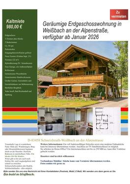 Foto - Mietwohnung in 83458 Schneizlreuth - Weißbach a.d. Alpenstrasse
