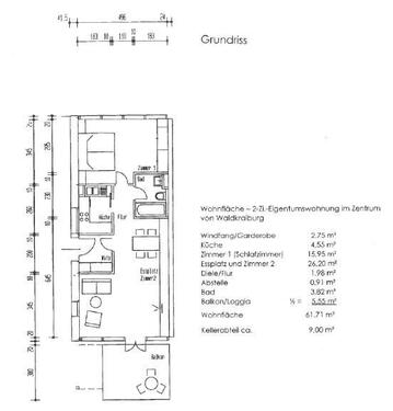 Foto - Zentrale 2-Zimmer-Wohnung - 200.000,00&nbsp;EUR Kaufpreis, ca.&nbsp; 61,71&nbsp;m&sup2;