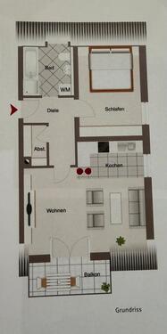 Foto - 2 Zimmer Dachgeschoßwohnung zur Miete in Ihrlerstein