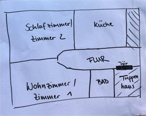 Foto - Große 2-Zimmer-Whg mit Wohnküche und Stellplatz