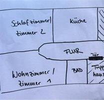 Große 2-Zimmer-Whg mit Wohnküche und Stellplatz - Erfurt Johannesvorstadt