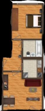 Foto - 2 Zimmer Etagenwohnung zur Miete in Prenzlau