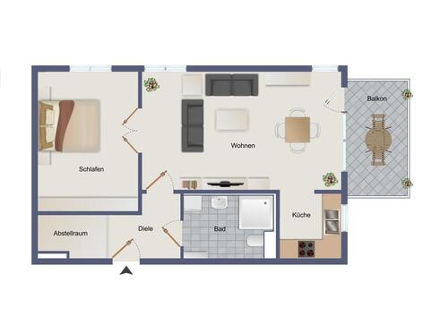 Foto - 2 Zimmer Etagenwohnung zur Miete in Darmstadt