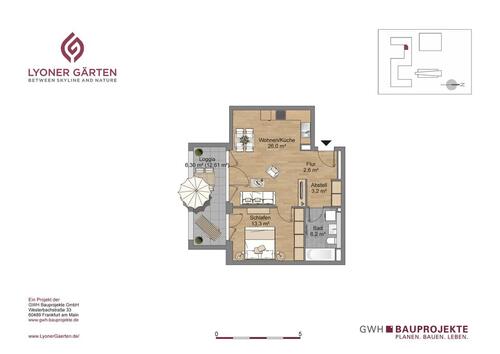 Foto - Etagenwohnung in Frankfurt am Main zur Miete