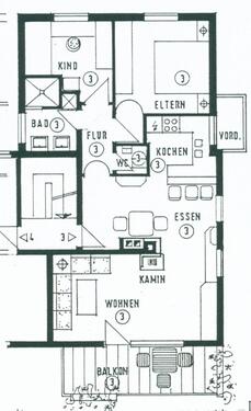 Foto - 3 Zimmer Etagenwohnung zur Miete in Aichtal