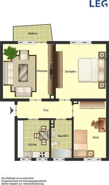 Foto - 3 Zimmer Etagenwohnung zur Miete in Höxter