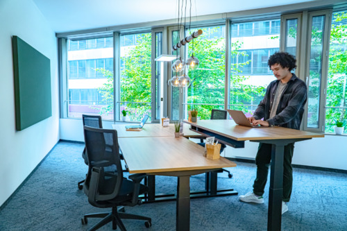 Foto - Arbeitsraum mit Weitblick über St. Pauli - flexibel, möbliert, sofort verfügbar