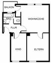 Foto - 2 Zimmer Erdgeschoßwohnung zur Miete in Gelsenkirchen