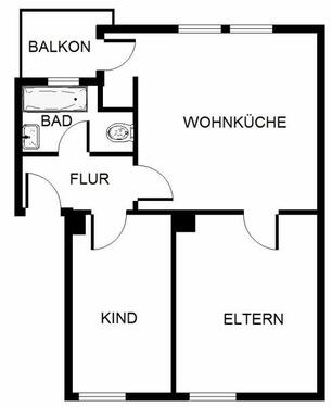 Foto - 2 Zimmer Erdgeschoßwohnung zur Miete in Gelsenkirchen