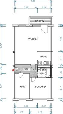 Foto - 3 Zimmer Etagenwohnung zur Miete in Chemnitz