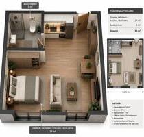 1 Zimmer Appartment - 320,00&nbsp;EUR Kaltmiete, ca.&nbsp; 32,00&nbsp;m&sup2; in Bad Wildungen (PLZ: 34537)