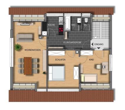 Foto - 3 Zimmer Etagenwohnung zur Miete in Crailsheim