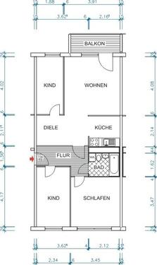 Foto - 4 Zimmer Etagenwohnung zur Miete in Chemnitz